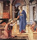 The Annunciation with two Kneeling Donors by Fra Filippo Lippi